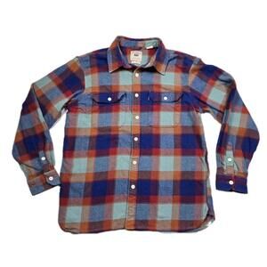 Levi's Jackson Worker - Relaxed Fit Plaid Multicolor Flannel - Men's Medium